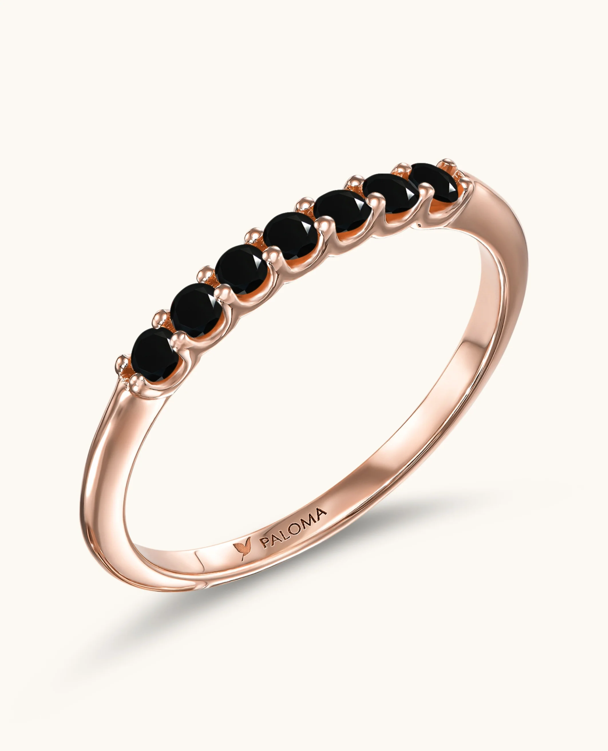 2.0mm Black Diamond Tennis Ring - Image 2