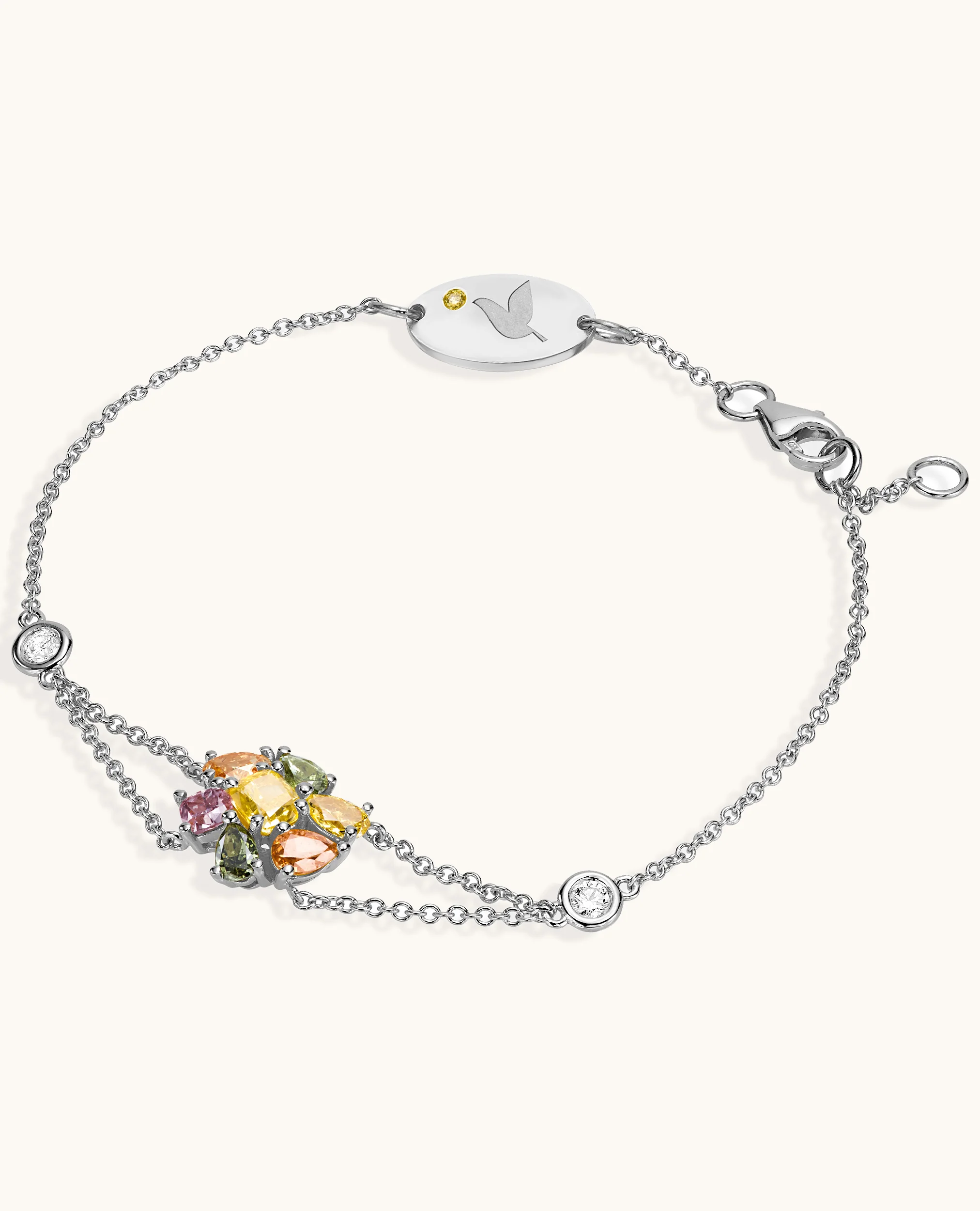 Blossom Double Chain Fancy Bracelet - Image 3