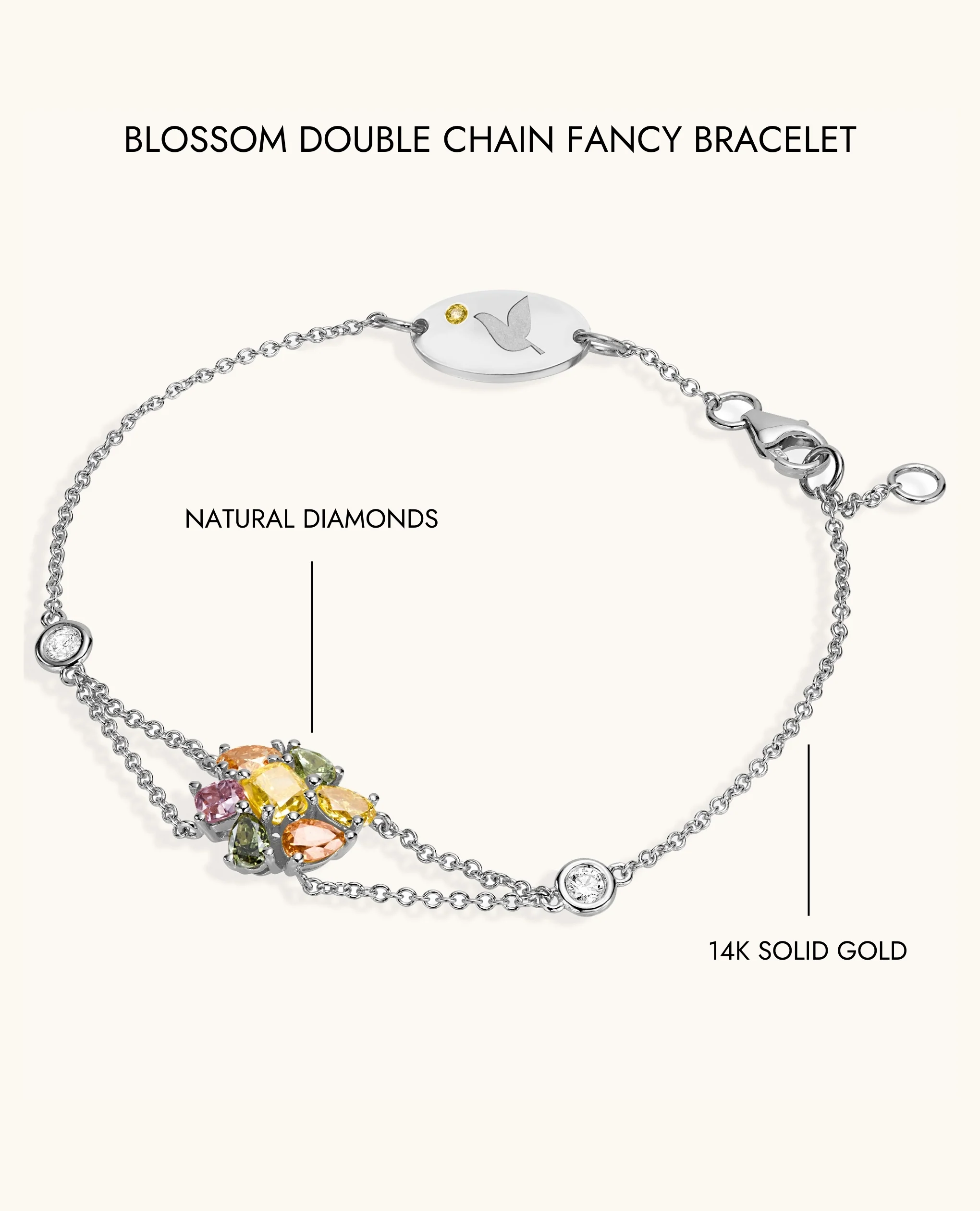 Blossom Double Chain Fancy Bracelet - Image 8