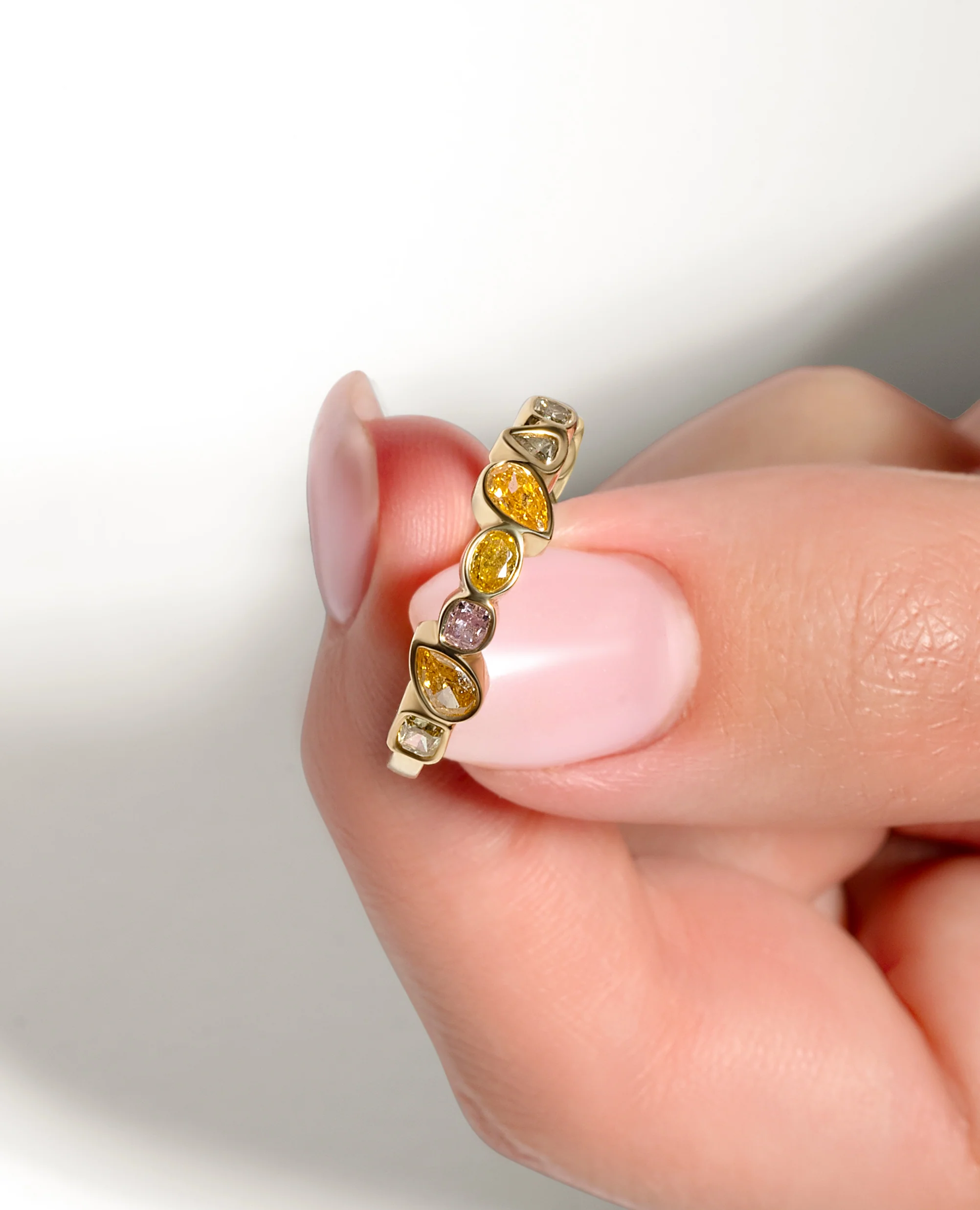 Blossom Multicolor Bezel Ring - Image 6