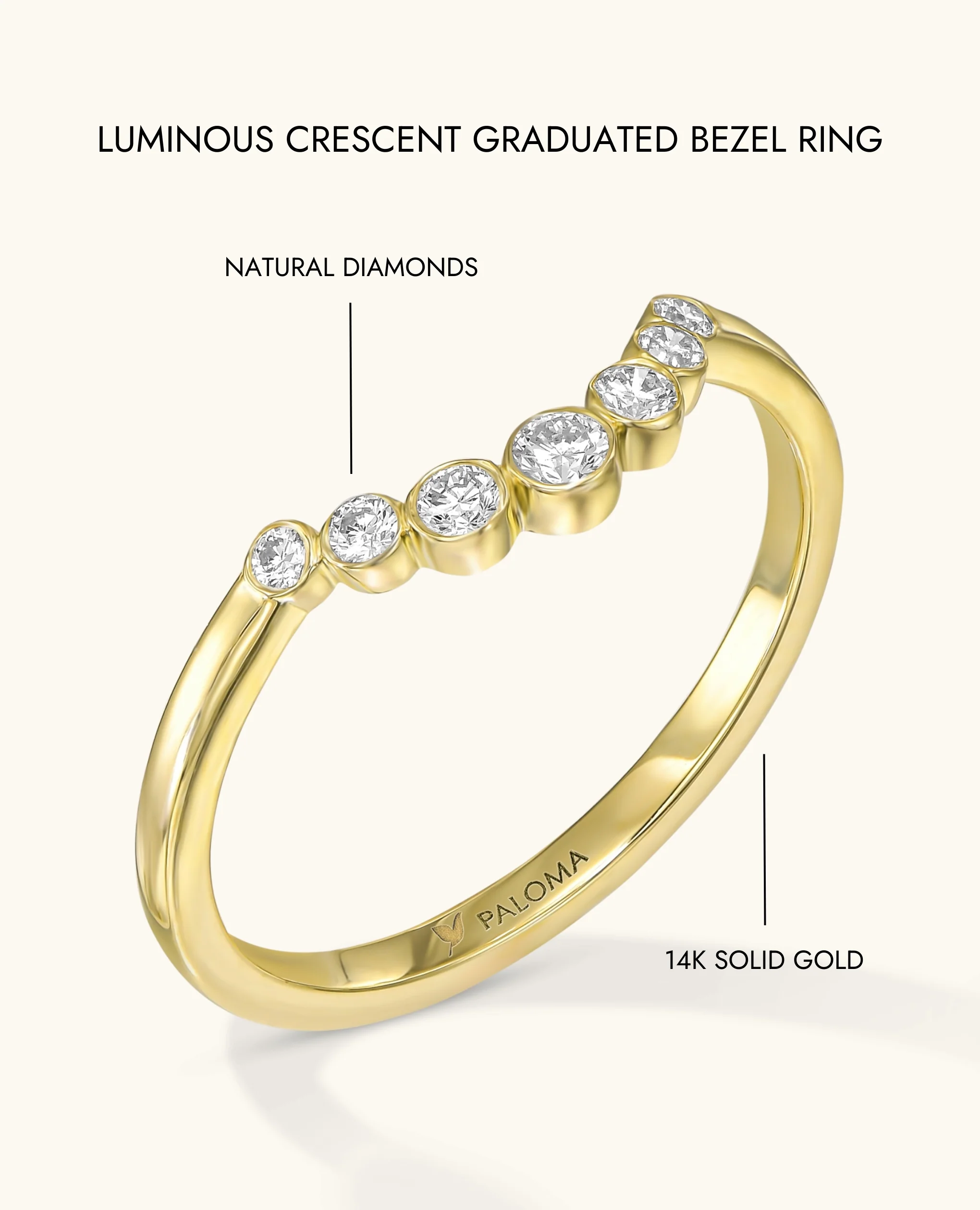 Luminous Crescent Graduated Bezel Ring - Image 14