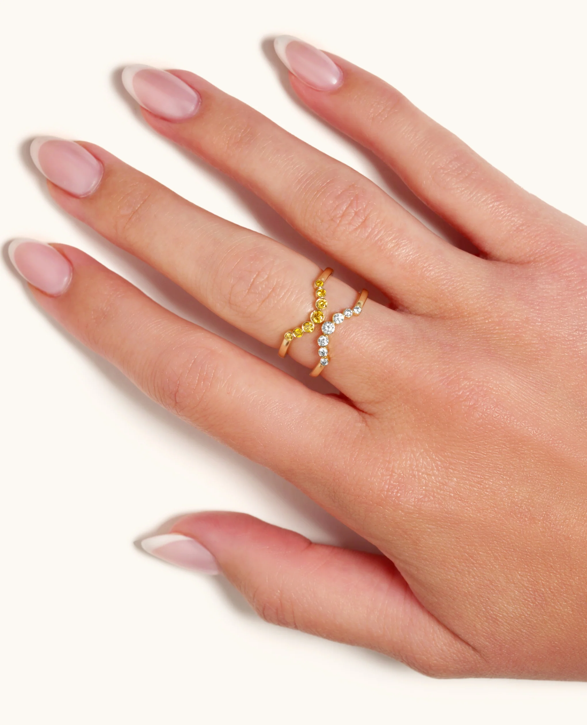Luminous Crescent Graduated Bezel Ring - Image 7