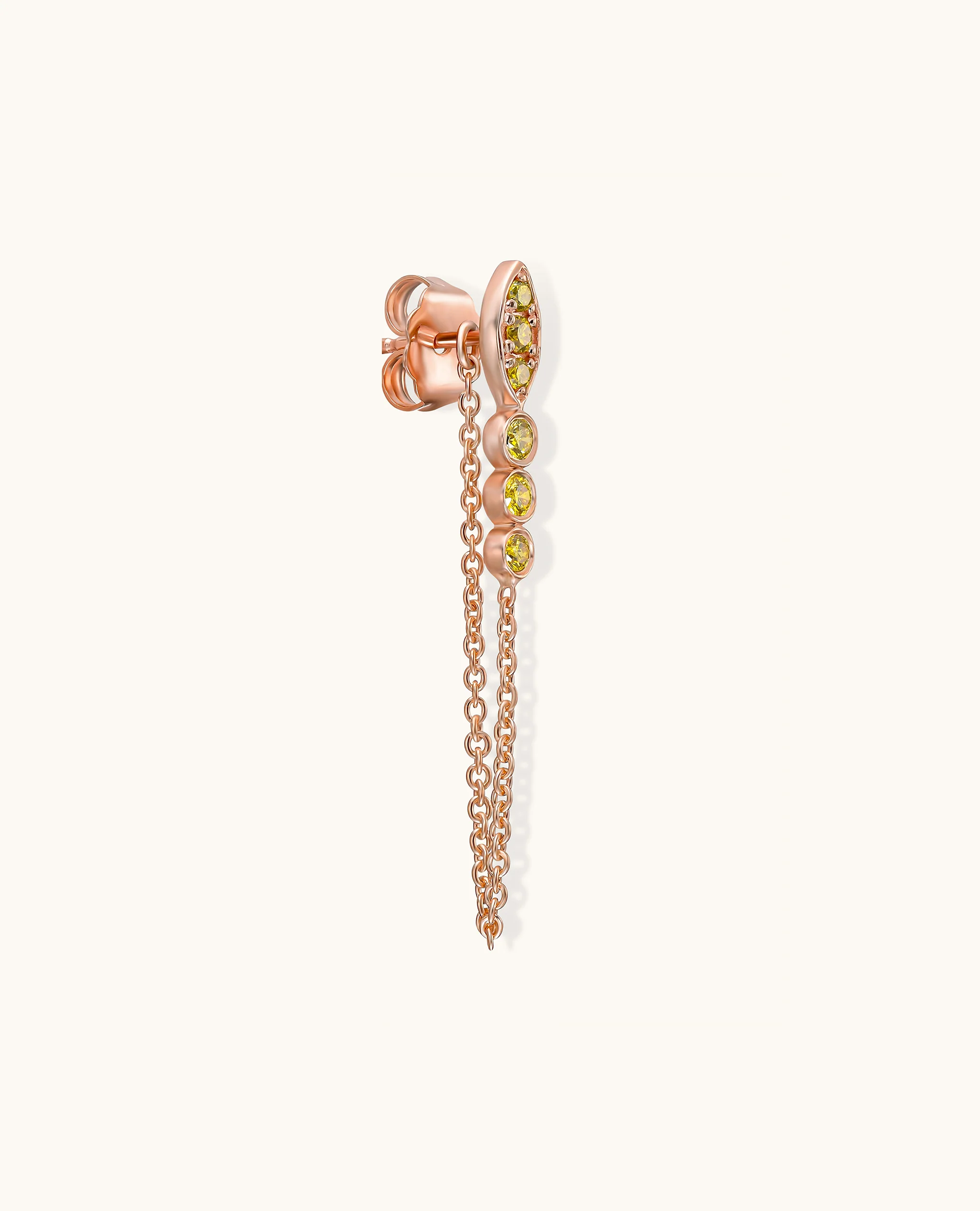 Marquise Yellow Diamond Drop Earring - Image 7