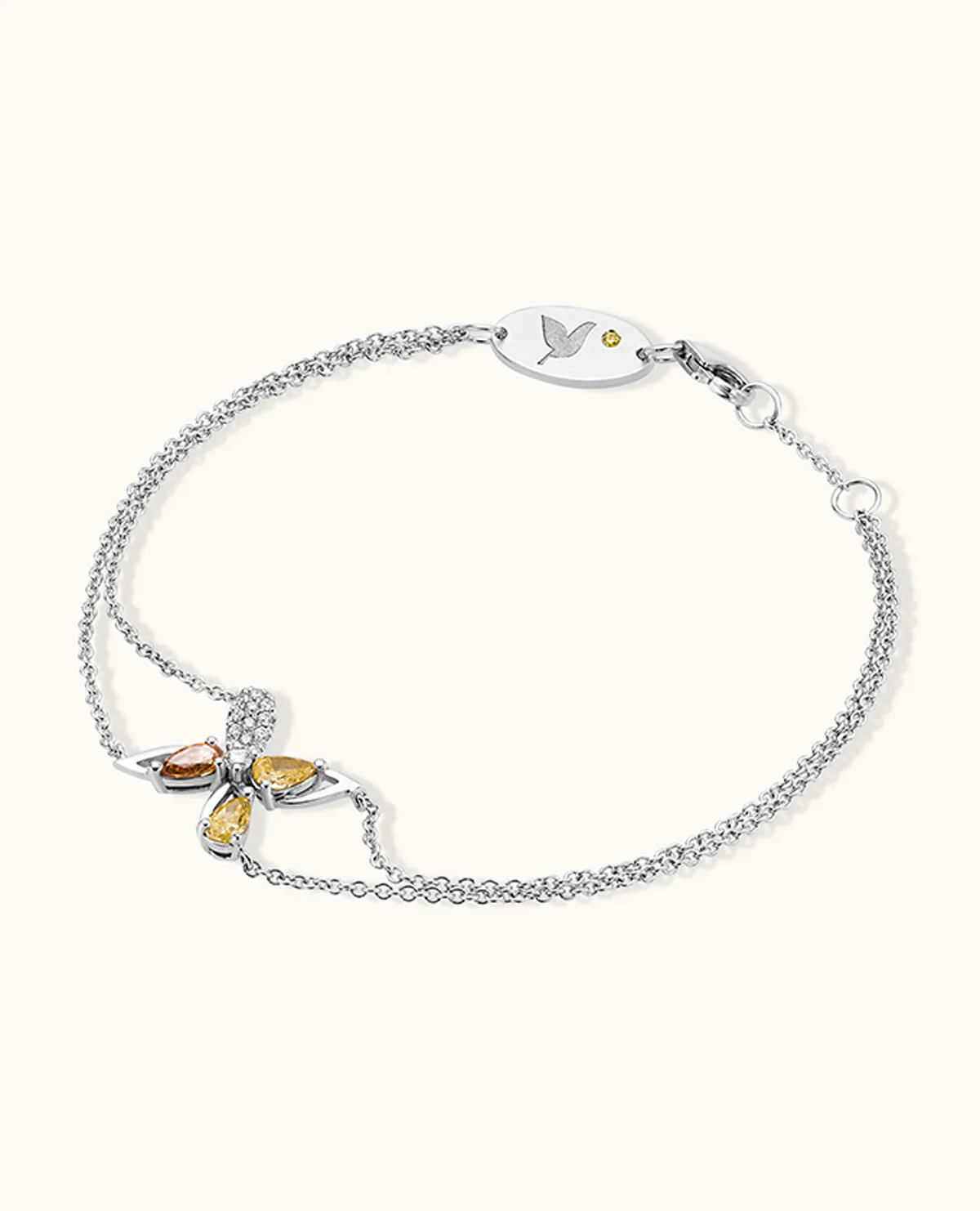 Secret Garden Diamond Petal Bracelet - Image 3