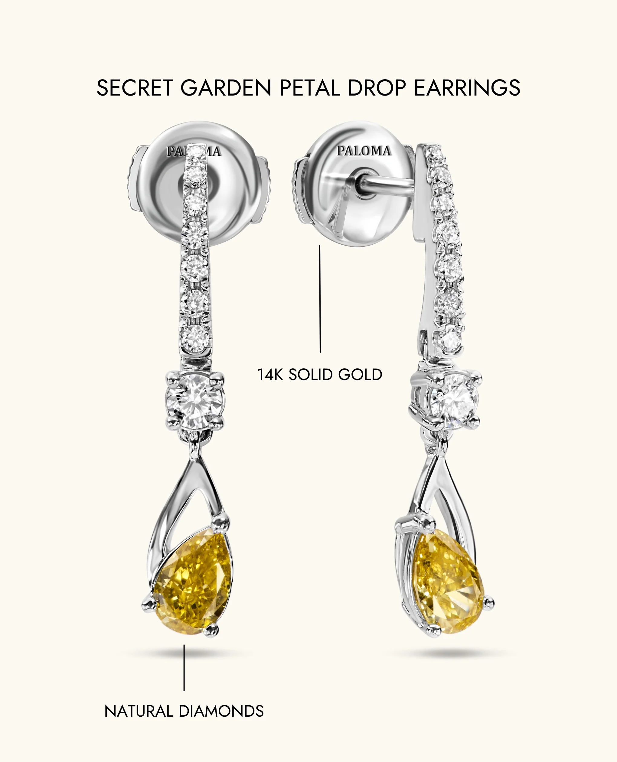 Secret Garden Petal Drop Earrings - Image 7
