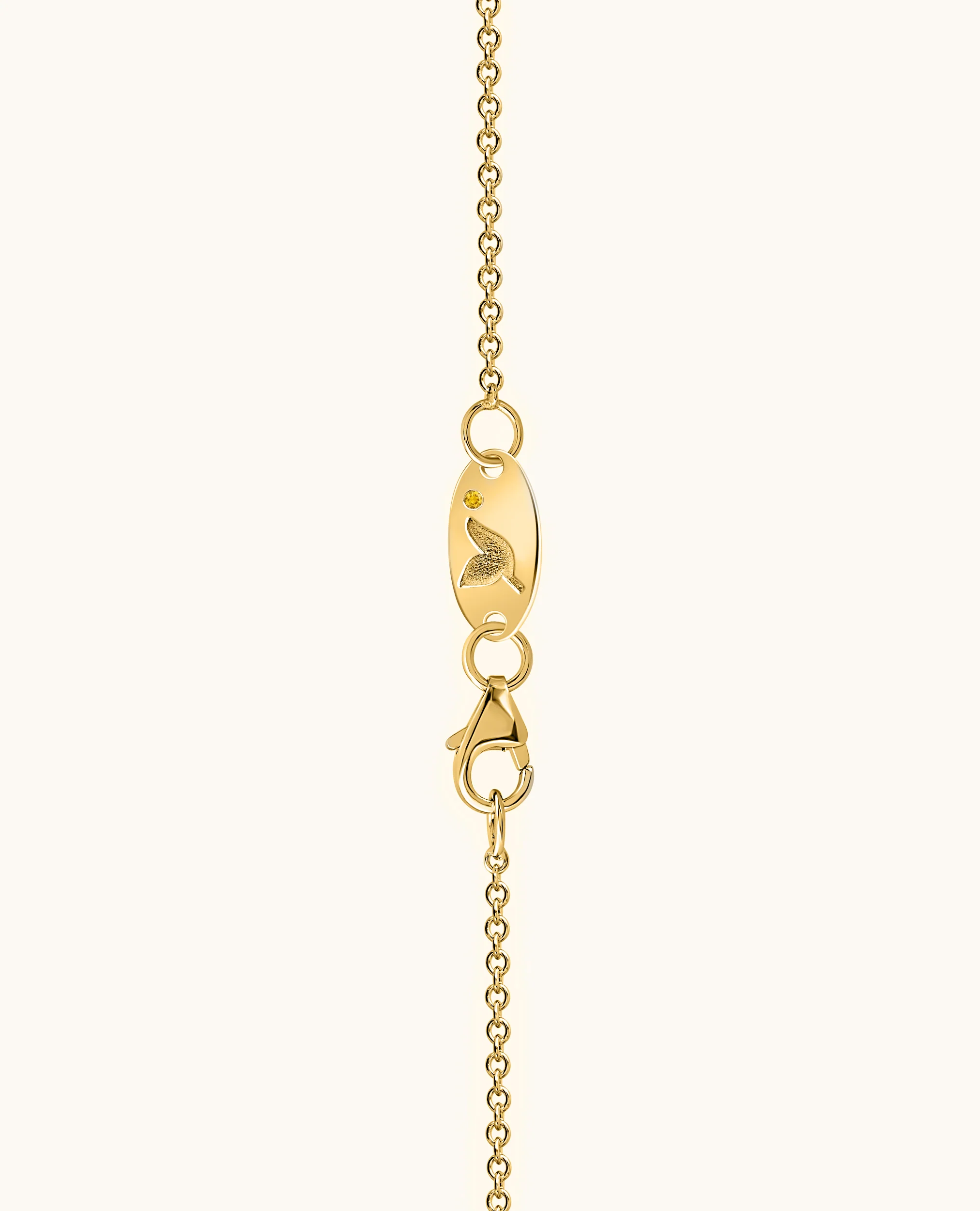 Yellow Diamond Flair Drop Necklace - Image 7