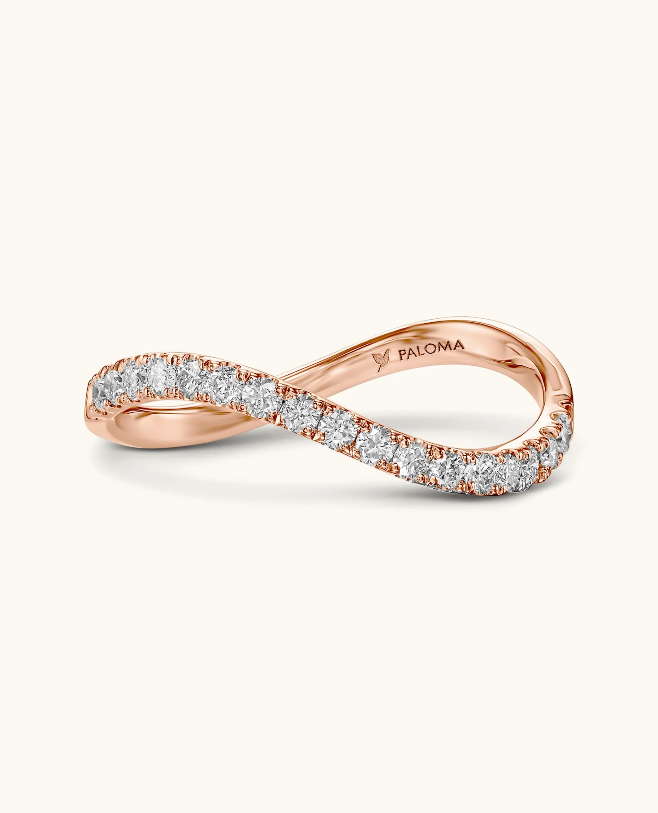 White Diamond Crescent Ring - Image 9